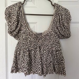 Cheetah Urban Outfitters Top